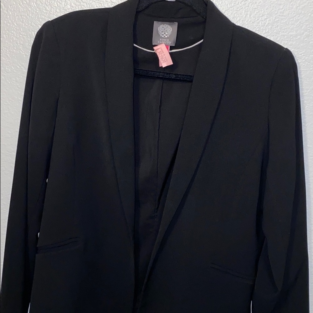 Vince Canuto Textured Open-Front Blazer - Picture 3 of 5
